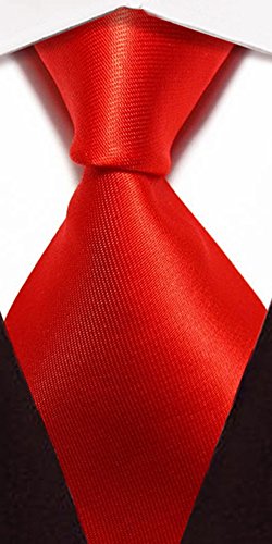 Wehug Lot 6 PCS Men's Classic Valentine Ties Silk Red Tie Woven Necktie Jacquard Neck Ties For Men style025