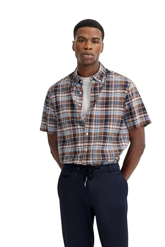 Chemise à bouton bas homme bugatti en coton léger pour un style casual chic quotidien