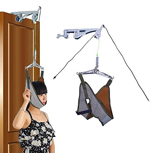 Neck Cervical Traction Device Unit Kit Home Over Door Neck Spinal Decompression Devices