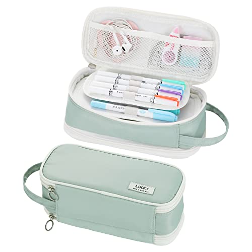 Dugio Large Pencil Case Zipper Pencil Pouch for Girls Adults...