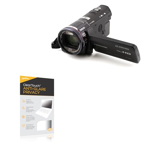 BoxWave Screen Protector Compatible With Panasonic HC-X920 - ClearTouch Anti-Glare Privacy (2-Pack), Privacy Screen Protector Flexible Film Anti-Glare