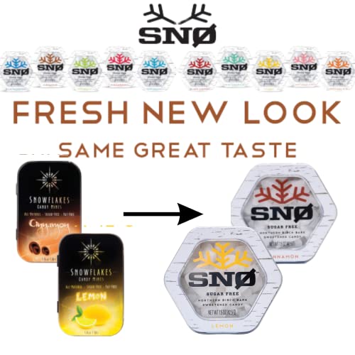 Cinnamon And Lemon Keto Xylitol Candy Chips - Snø 1Lb Bag - Sugar-Free Candy With Only 2 Ingredients | Low Carbs, Diabetic-Friendly, Non-Gmo, Vegan, Gf & Kosher | Purest Candy In The World! #TOP3