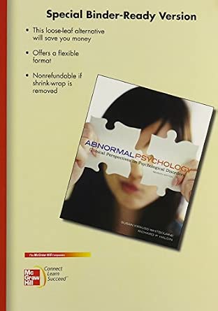 Buy Abnormal Psychology: Clinical Perspectives on Psychological ...