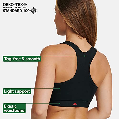 DANISH ENDURANCE 3er Pack Bralette-BH aus Bio-Baumwolle, Bequem, Weich, Ohne Bügel für Damen – Bild 4