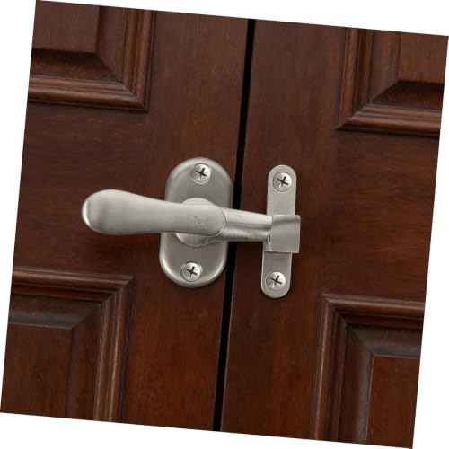 LIFKICH Loquet de Porte Résistant à Corrosion en Acier Inoxydable Argenté Résistant la Corrosion Action Fluide pour Porte de Garage et Grange Sécurisée – vue 6