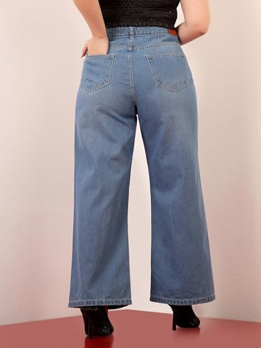 Image of Miss Chase A+ Women's Bootcut High Rise Regular-Length Stretchable Denim Shaping Jeans