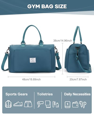 Gym Bag Womens,Travel Duffel Carry on Bag Sport Tote Bag Weekend Overnight Bag2