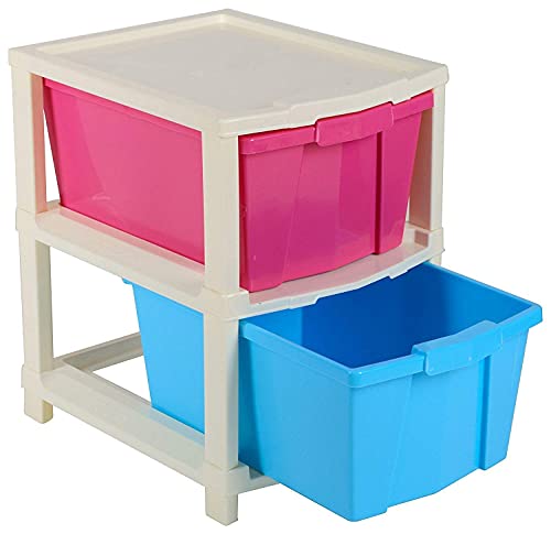 Image of Heavy Duty Plastic Storage Drawer with Wheels | Modular Cabinet for Bedroom, Office, Home or Classroom| Chest of Drawers Organiser for Cosmetics, Kitchen items, Toys (brown, 1)