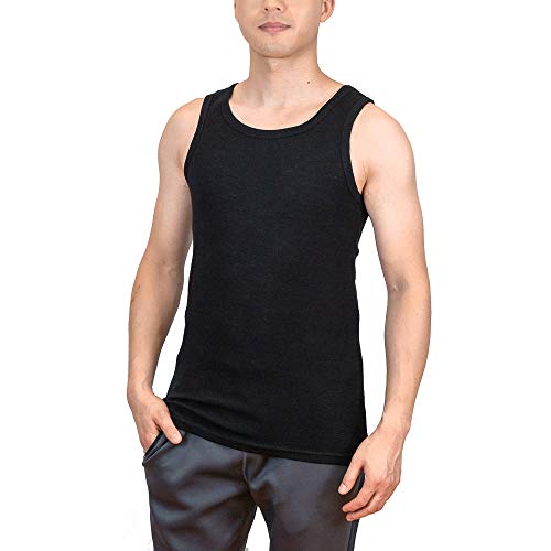 SHEEP RUN 100% Merino Wool Men's Lightweight Moisture Wicking Breathable Tank Top