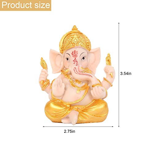 Estatua de Ganesh para Auto Decoración Feng Shui Elefante miniatura 6