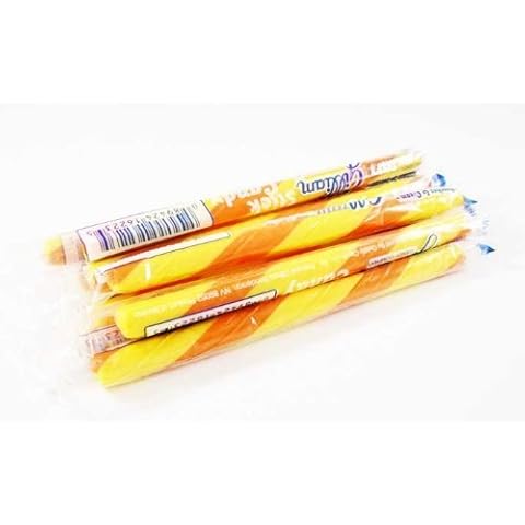 Peaches & Cream Old Fashioned Hard Candy Sticks: 80 Count Box (Individually Wrapped, Bulk) Cover
