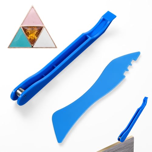 Copper Foil Hand Foiler Tool Kit for Stained Glass 7/32 Foiler with Burnisher and Dispenser Blue Stained Glass Tools and Supplies