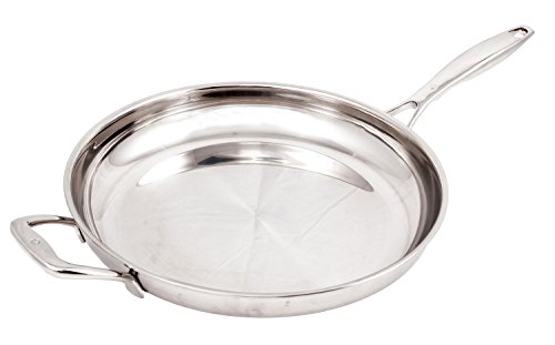 Swiss Diamond SDCLAD3632i Premium Clad Sartén de acero 12.5 pulgadas, 18-10, plata Cover