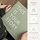 mintkind Baby Memory Journal – 18-Year Milestone Keepsake Book in Sage Green Linen, Baby Gift Photo Album with Thick Paper and Easy Yearly Entrie