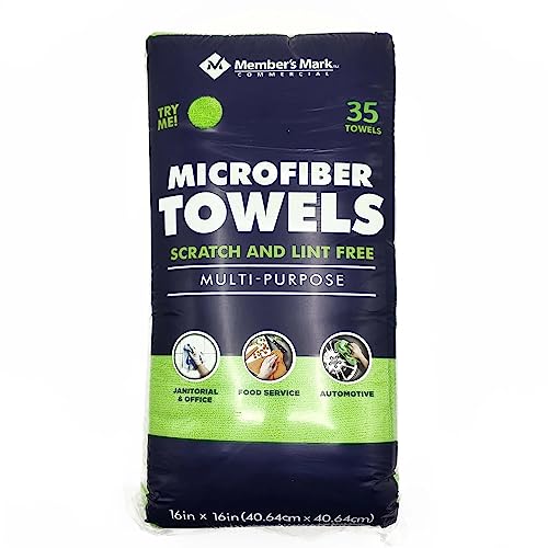 Member's Mark Microfiber Cleaning Towels for Home, Kitchen, Car, Window (16