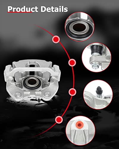 Image of cciyu Rear Left + Right Brake Calipers With Bracket 18-B4726 18-B4727 For Cadillac 2000-2002,For Chevrolet 1999-2005,For GMC 1999-2005 (2PCS)