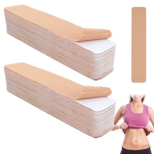 70 Pcs Tummy Tape for Flat Stomach,Instalift Tape for Thigh Legs, Hypoallergenic, No Residue, Body Shaping, For Backless Dresses, Wedding, Pregnancy, Sagging Skin