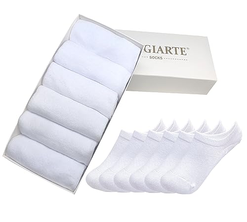 Image of MAGIARTE Cotton No Show Socks Soft Pure Cotton Low Cut Athletic Invisable Non Slip Socks for Women and Men