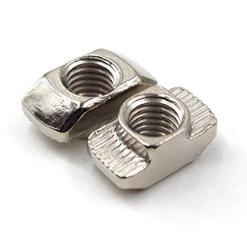 (50 Stücke) 3030 M3 T-Nutmutter, vernickelter Karbonstahl, T-Nutmutter, für Aluminium-Extrusion europäische Norm