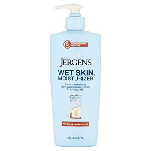 Jergens Wet Skin Moisturizer Coconut Oil, 15 Ounce