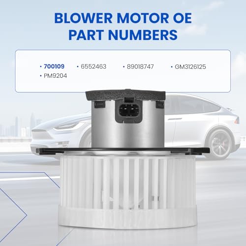 Image of HVAC Blower Motor 700109 Compatible with Buick Rainier, for Chevrolet Trailblazer, for GMC Envoy Heater Blower Assembly Replace PM9204 89018747