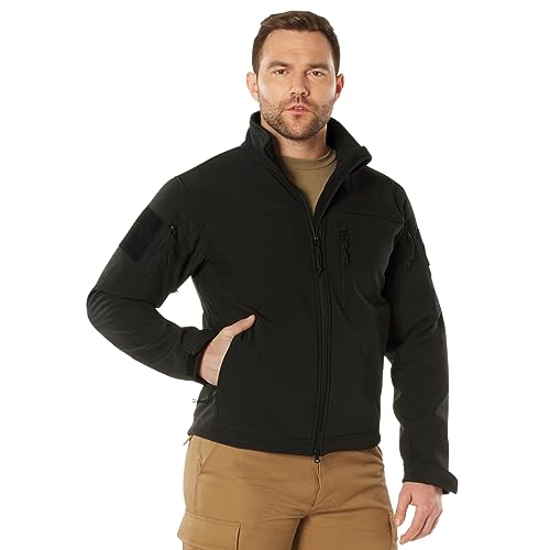 Rothco Covert Ops Lt Weight Softshell Jacket noire veste tactique légère imperméable 3X