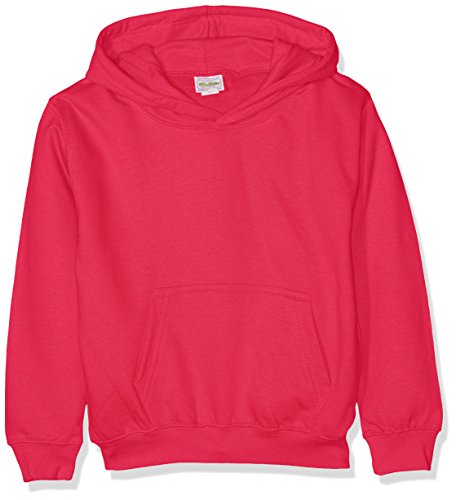Preisvergleich Produktbild AWDis Jungen Kids Hoodie Kapuzenpullover, Pink (Hot Pink), L