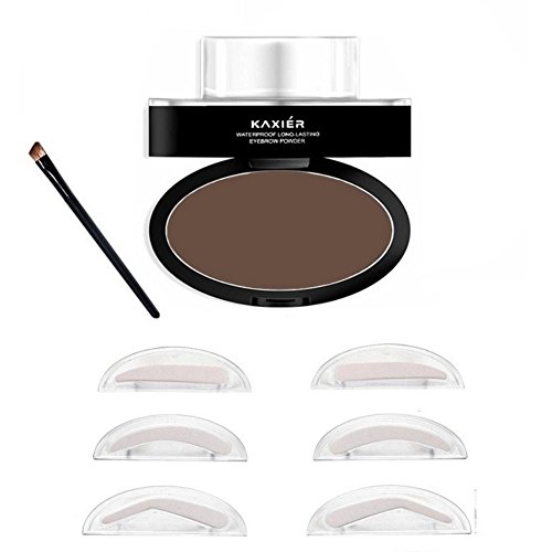 Handfly Waterproof Eye Brow Stamp Powder Perfect Eyebrow Power Seal (Dark brown)