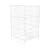 SSWBasics White Wire Dump Bin - 18" X 18" X 30"
