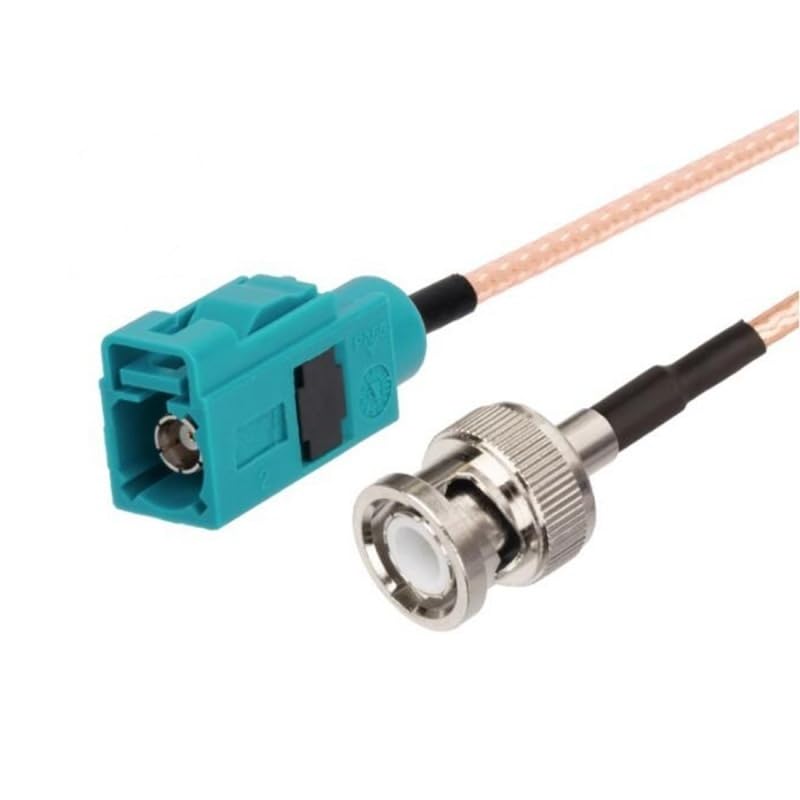 1 PC Universal Z-Shaped Male/Female to BNC Plug/Jack Pigtail Cable (100CM) (FakraK-BNCJ)