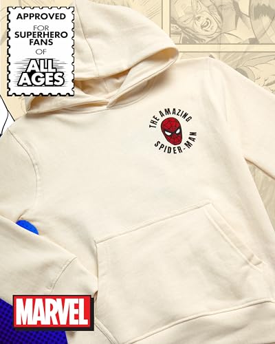 Marvel Boys' Super Hero Sweatshirt - Spider-Man, Thor, Hulk, Iron Man Graphic Pullover Hoodie (8-16) - Image 4