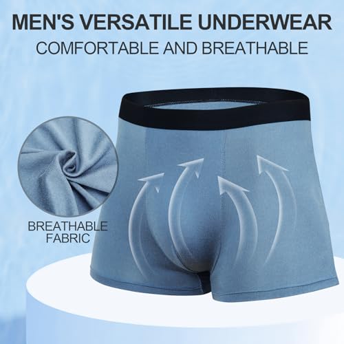 75 Packs Mens Boxer Briefs Bulk Cotton Breathable Comfortable Underwear Assorted Size and Color Multipacks for Men Shelter Donating Homeless4