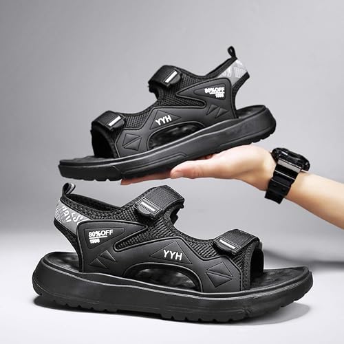 Men's open toed hiking outdoor non slip sandals, comfortable summer casual slippers, gym hiking shoes4