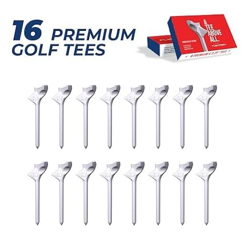 image for FLIGHTPATH Premium Golf Tees - Durable Plastic Golf Tee Designed to En