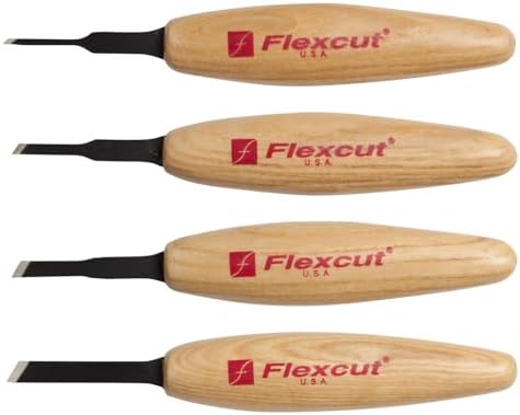 Flexcut MT15 Micro Skew, Razor Sharp High Carbon Cutting Blade, 1/16 Inch