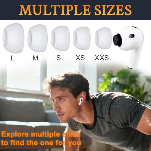 Image of SOULWIT Eartips for AirPods Pro 3(2025,Gen3), with Upgarded Case - White