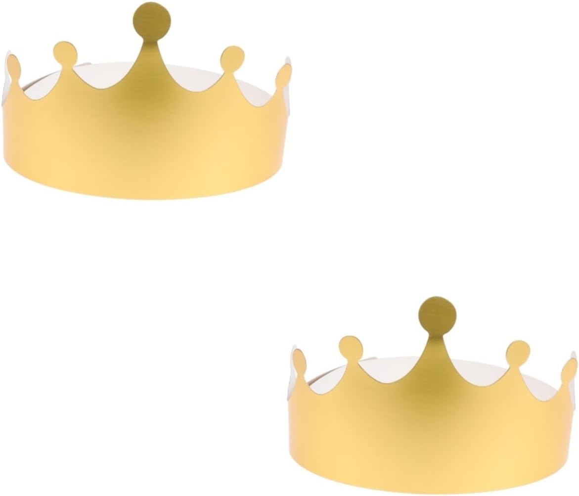 TOYANDONA 24 PCS birthday crowns for kids paper crowns for kids birthday hats for kids classroom paper crowns for