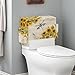 Maiyoinou Vertical Bathroom Storage Toilet Cover with Storage Bag No Tools Needed Easy Installation Toilet Tank Cover Home Bathroom Decoration, Sunflower Hummingbird