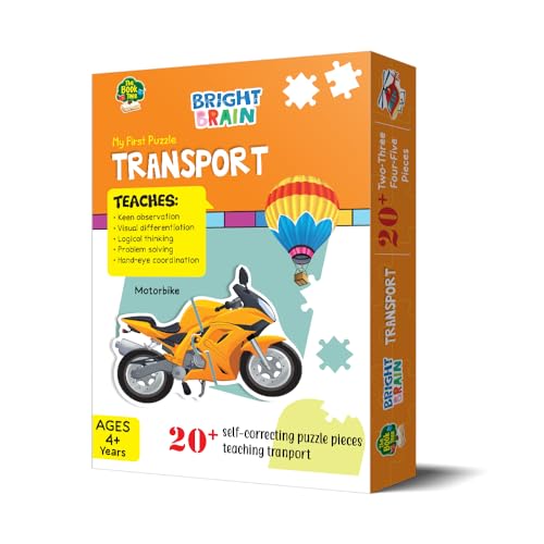 Image of The Book Tree Transport 20+ Piece Jigsaw Puzzle for Preschoolers, Educational Toy for Learning Different Birds, Gifts for Kids Ages 3 to 6 by Majestic Book Club