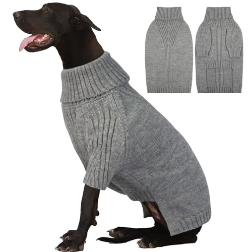 Image of IECOii Great Dane Sweater,Extra Large Dog Sweaters for Giant Breed Dogs 4XL