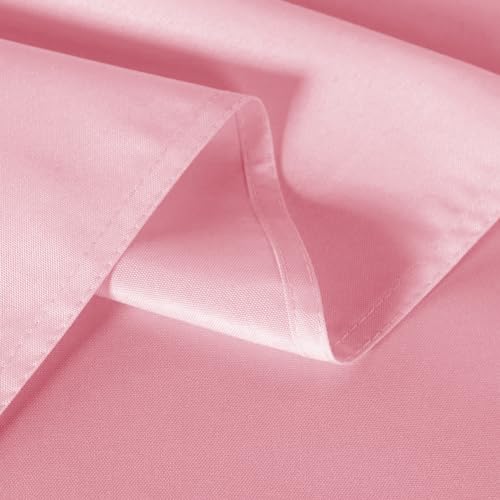 Image of sancua 2 Pack Pink Tablecloth 60 x 102 Inch, Rectangle Table Cloth for 6 Feet Tables - Stain and Wrinkle Resistant Washable Polyester Table Cover for Dining Tables, Valentines Parties
