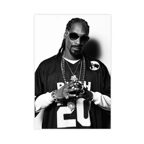 ZAQMKOL Poster rappeur Snoop Dogg (12) sur toile pour décoration de chambre à coucher, bureau, chambre, cadeau 30 x 45 cm