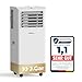 Mobile Klimaanlage 9000 BTU, Klimaanlage Mobil mit Abluftschlauch, Mobiles Klimagerät leise 55dB, mit Timer, 10 J.GAR.