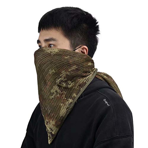 Tongcamo Sniper Veil Netting Camo Scarf Men Camo Gun Wrap For Hunting Shooting Wargame Outdoor Activities #TOP4