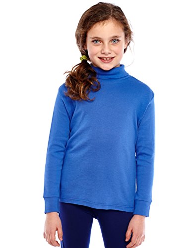 Image of Leveret Girls Boys & Toddler Solid Turtleneck 100% Cotton Kids Shirt (2 Toddler-14 Years) Variety of Colors