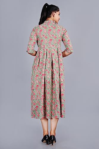 Image of Women's Floral Print Anarkali Kurta for Girls