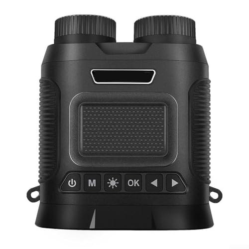 Binoculares infrarrojos para visión nocturna para caza y pesca, zoom digital 8X y batería recargable de 2500 mAh (negro)