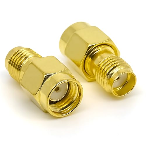 2PCS SMA Adapter Gender Changer, Low Loss SMA Female to RPSMA Male miniatura 2