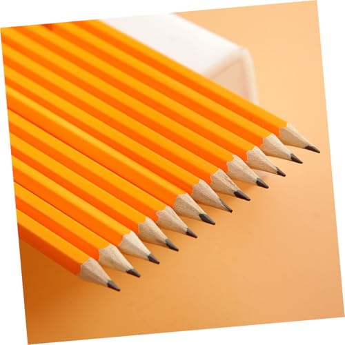 VILLCASE 100 lápices HB con borrador naranja miniatura 6