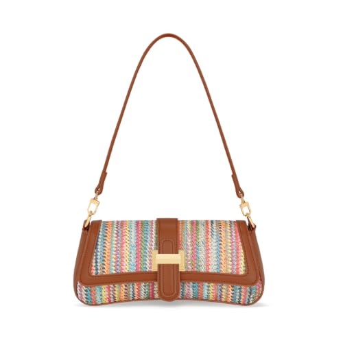 Image of KKXIU Shoulder Bag for Women Small Hobo Handbag Mini Retro Clutch Purses